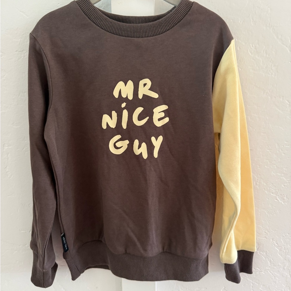 Casual Brown and Cream Sweatshirt Hoodie